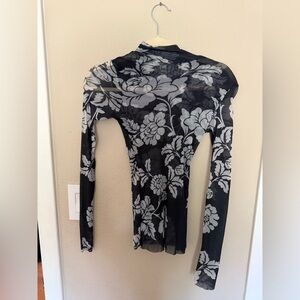 Blue Mesh Long Sleeve